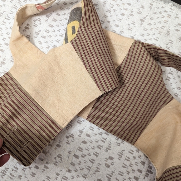 VINTAGE FEED SACK cropped top S (A1) - Picture 9 of 10